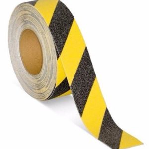CINTA ANTIDESLIZANTE SEGURIDAD AMARILLA/NEGRA 48MM X 20MTS SOCO
