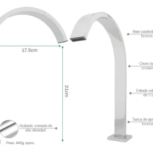 CUELLO PEDAL CUADRADO (DELGADO) HS-5004-3A