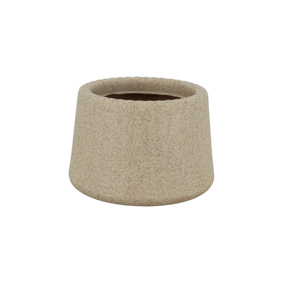 MACETA LOTUS 8.5CM GRANITO ARENA (POLIETILENO ROTOMOLDEADO) TRAMONTINA