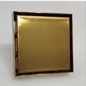 REJILLA PISO INVISIBLE DORADA 10X10CM BYJ-BF000G-10