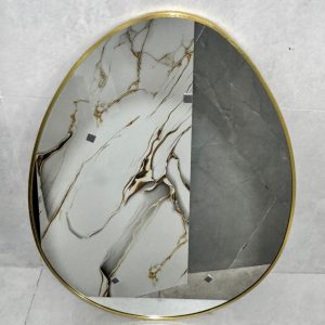 ESPEJO LED UF-60 80X80 RED CON MARCO DORADO