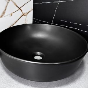 LAVAMANOS ROTONDO NEGRO MATE 41CM 78115MB