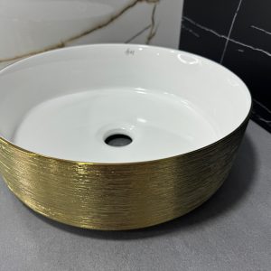 LAVAMANOS INT/BLANCO ROMA ORO V6006-2 T-VESSEL 36X36X12