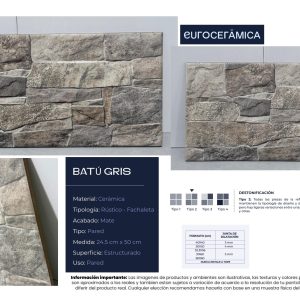 FACHADA BATU GRIS 24.5X50 CAL 1 CJX1.59M2X13LOZ
