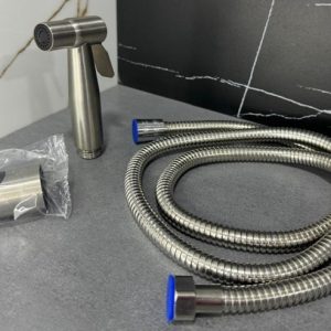 KIT BIDET SUS304 SATIN (SPRAY+SOPORTE+MANGERA) SS-3041-KT620 -TELEDUCHA-ACERO