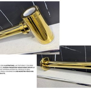 SIFON CILINDRICO DORADO (ZK/BR) BYJ-Z001-D